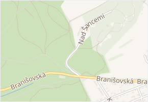 Nad šancemi v obci Praha - mapa ulice