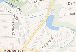 Nad splavem v obci Praha - mapa ulice