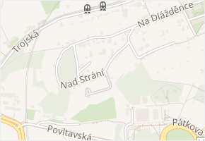 Nad strání v obci Praha 13 - mapa ulice
