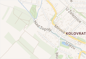 Nad topoly v obci Praha 5 - mapa ulice