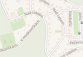 Nad údolím v obci Praha 5 - mapa ulice