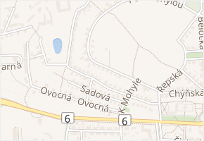 Nad višňovkou v obci Praha - mapa ulice