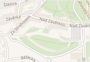 Nad Závěrkou v obci Praha 6 - mapa ulice