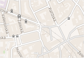 Nám. Franze Kafky v obci Praha - mapa ulice