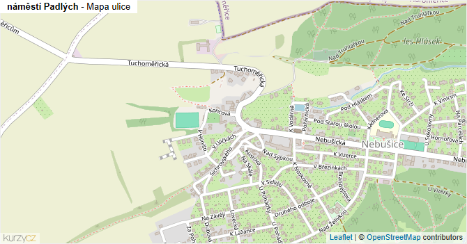 náměstí Padlých - mapa ulice