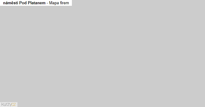 náměstí Pod Platanem - mapa firem