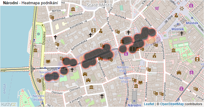 Národní - mapa podnikání