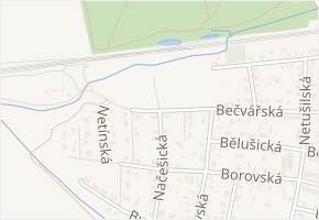 Nechvalická v obci Praha 4 - mapa ulice