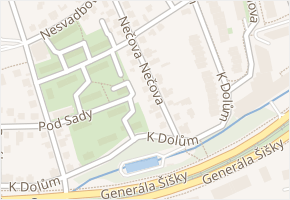 Nečova v obci Praha - mapa ulice