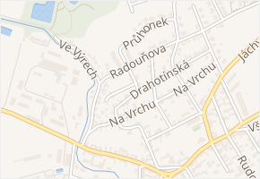 Nedražická v obci Praha - mapa ulice
