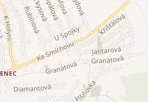 Nefritová v obci Praha - mapa ulice