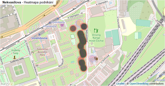 Nekvasilova - mapa podnikání