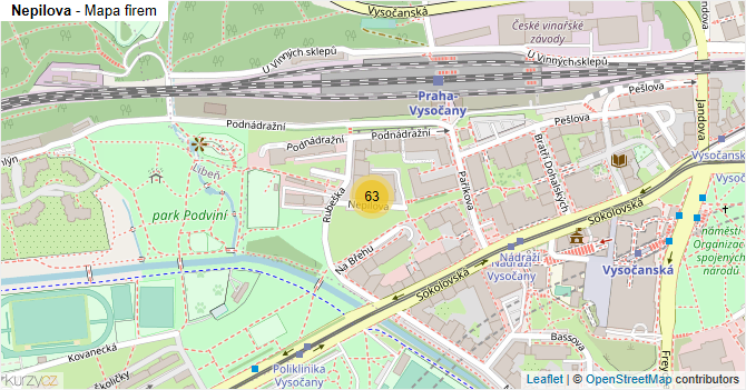 Nepilova - mapa firem