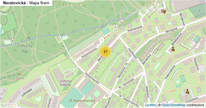 Neratovická - mapa firem
