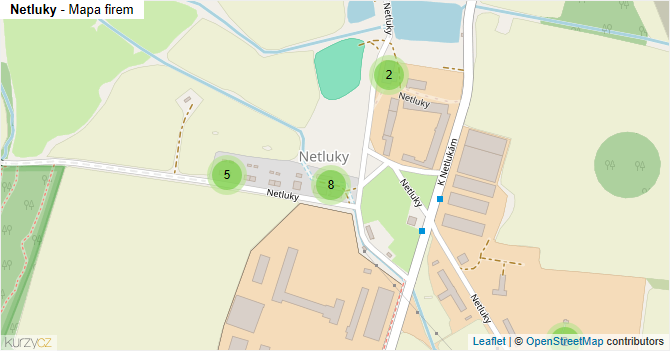 Netluky - mapa firem