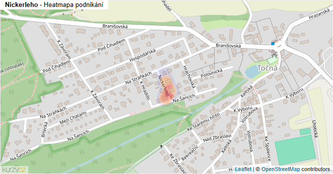 Nickerleho - mapa podnikání