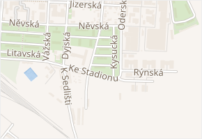 Niská v obci Praha 4 - mapa ulice