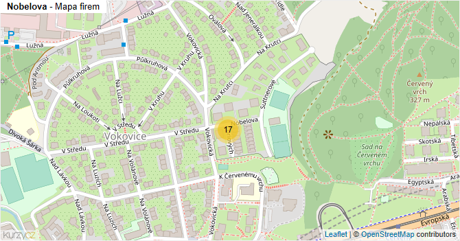 Nobelova - mapa firem