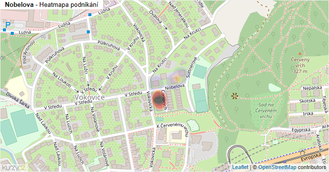 Nobelova - mapa podnikání