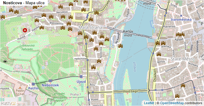 Nosticova - mapa ulice