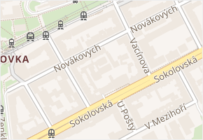 Novákových v obci Praha 12 - mapa ulice