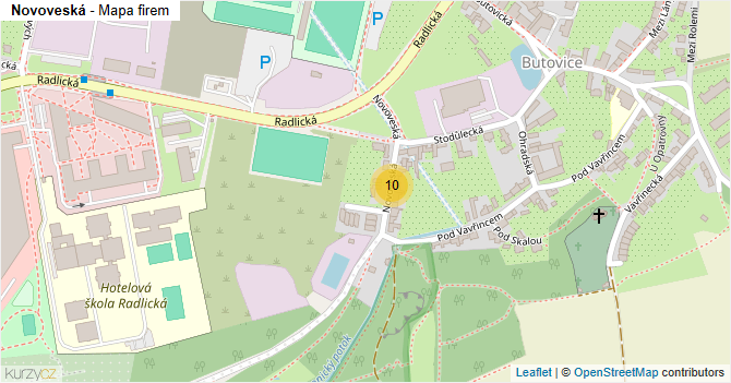Novoveská - mapa firem