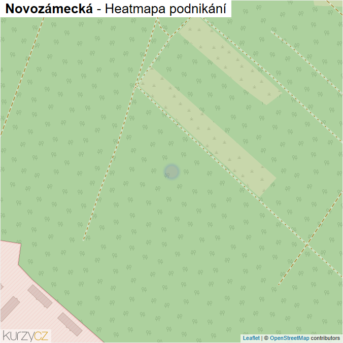 Mapa Novozámecká - Firmy v ulici.