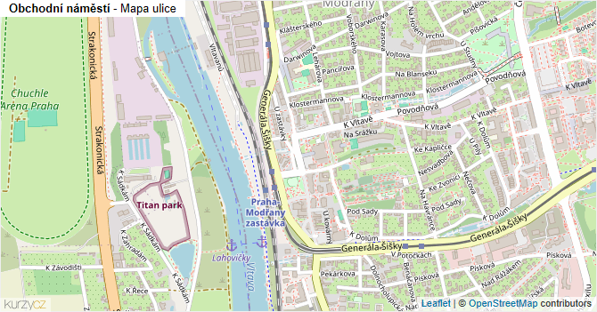 Obchodní náměstí - mapa ulice