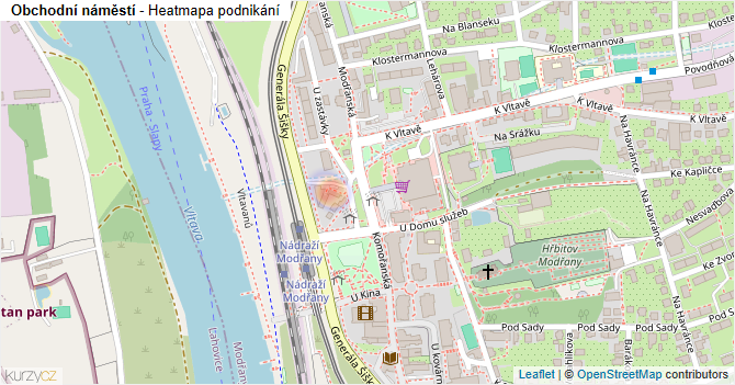 Obchodní náměstí - mapa podnikání