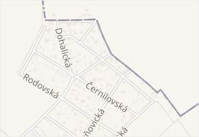 Obědovická v obci Praha - mapa ulice