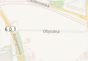 Objízdná v obci Praha 3 - mapa ulice