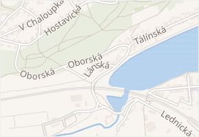 Oborská v obci Praha - mapa ulice
