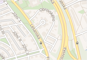 Obrovského v obci Praha - mapa ulice