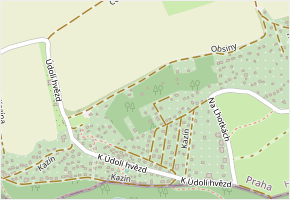 Obsiny v obci Praha - mapa ulice