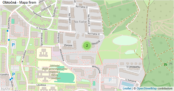 Obtočná - mapa firem