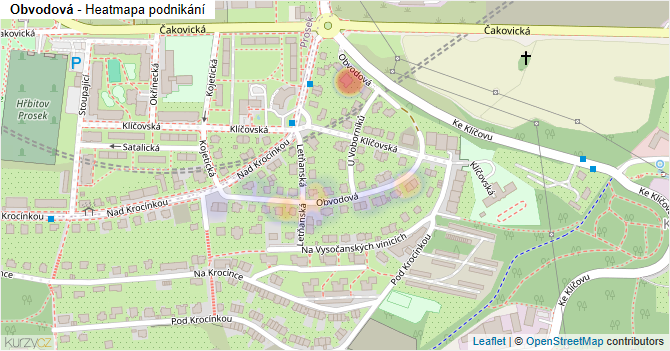 Obvodová - mapa podnikání