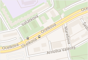 Ocelkova v obci Praha - mapa ulice