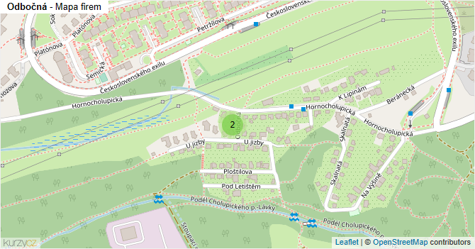 Odbočná - mapa firem