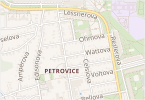 Ohmova v obci Praha 2 - mapa ulice