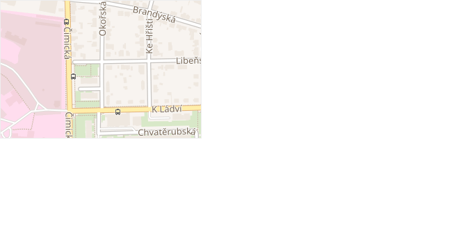 Okořská v obci Praha - mapa ulice