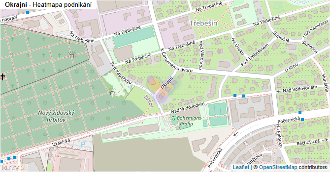 Okrajní - mapa podnikání