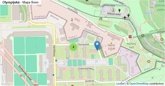 Olympijská - mapa firem