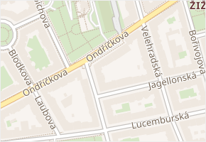 Ondříčkova v obci Praha 2 - mapa ulice