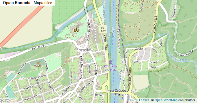 Opata Konráda - mapa ulice
