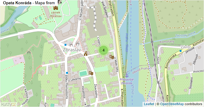 Opata Konráda - mapa firem