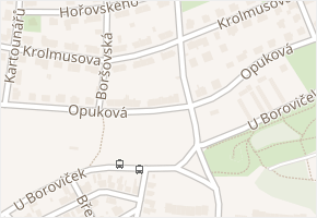 Opuková v obci Praha - mapa ulice
