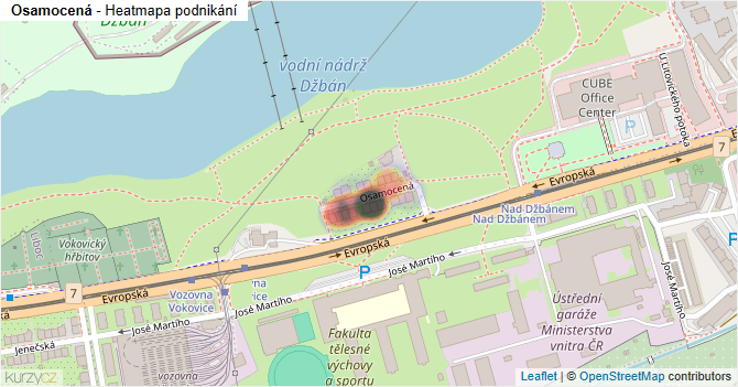Osamocená - mapa podnikání