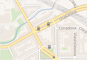 Otakarova v obci Praha - mapa ulice