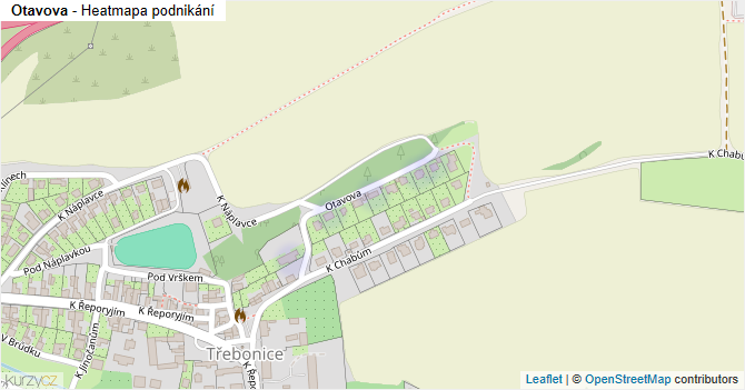 Otavova - mapa podnikání