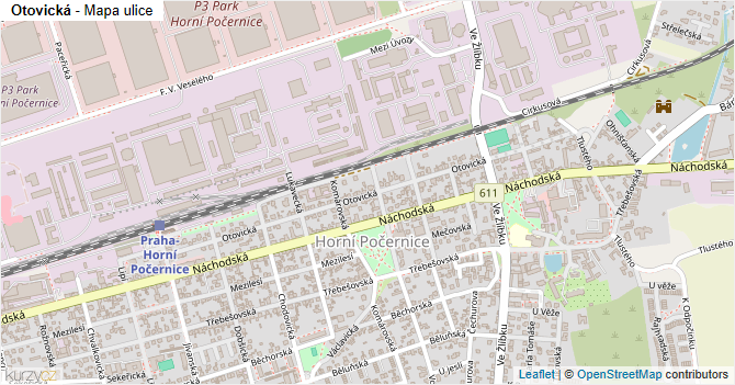 Otovická - mapa ulice